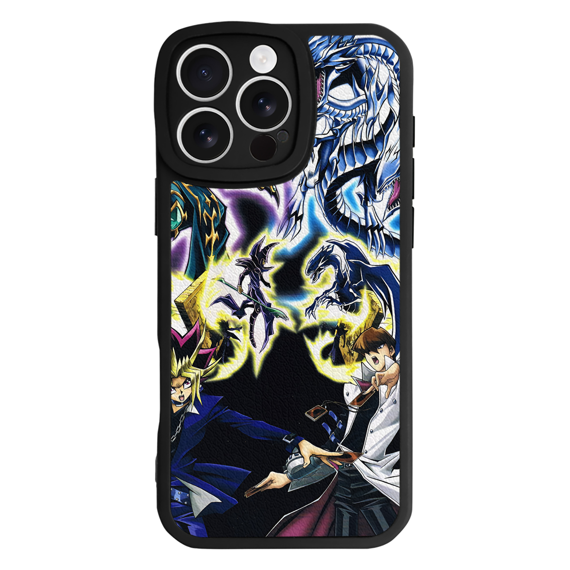 （画像用） 遊☆戯☆王 Yu-Gi-Oh! 【iPhone 16シリーズ対応】シリコンスマホケース（レザー調） 材質：シリコン